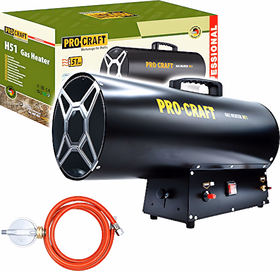 Plynový teplovzdušný ohrievač H17-17kW Procraft