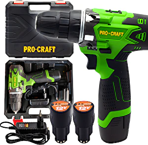 Aku vŕtací skrutkovač PA12Li ProCraft