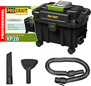 Aku priemyselný vysávač VP20 ProCraft